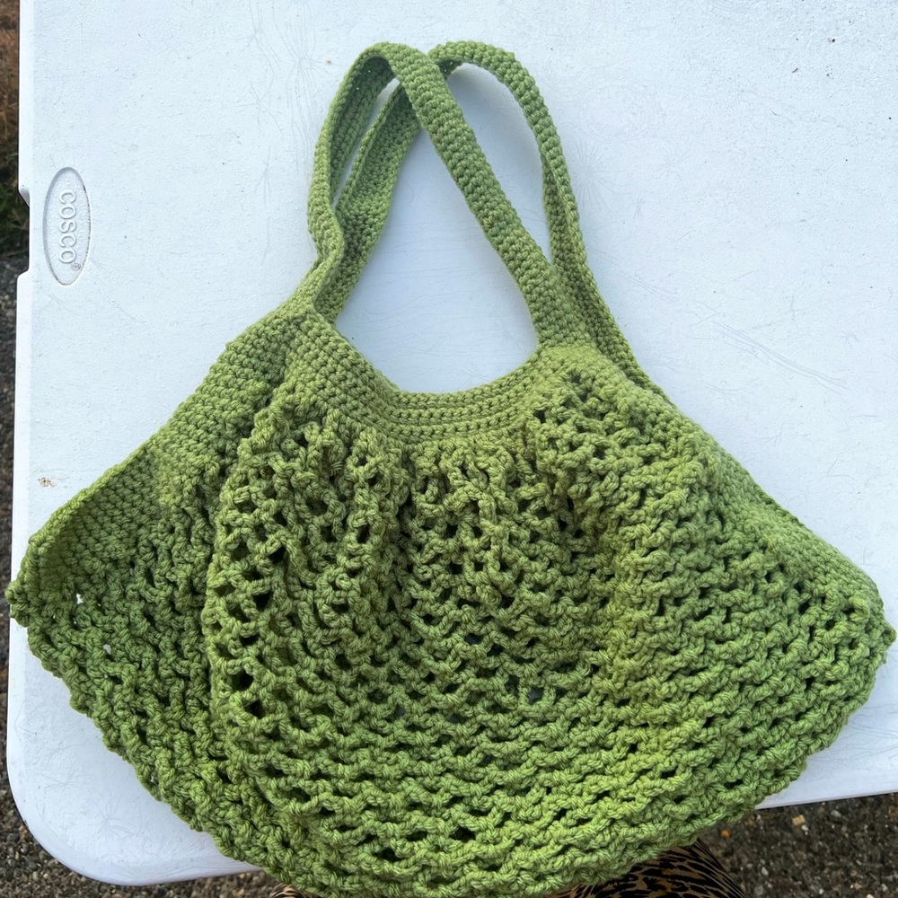 Crochet French market bag- Large